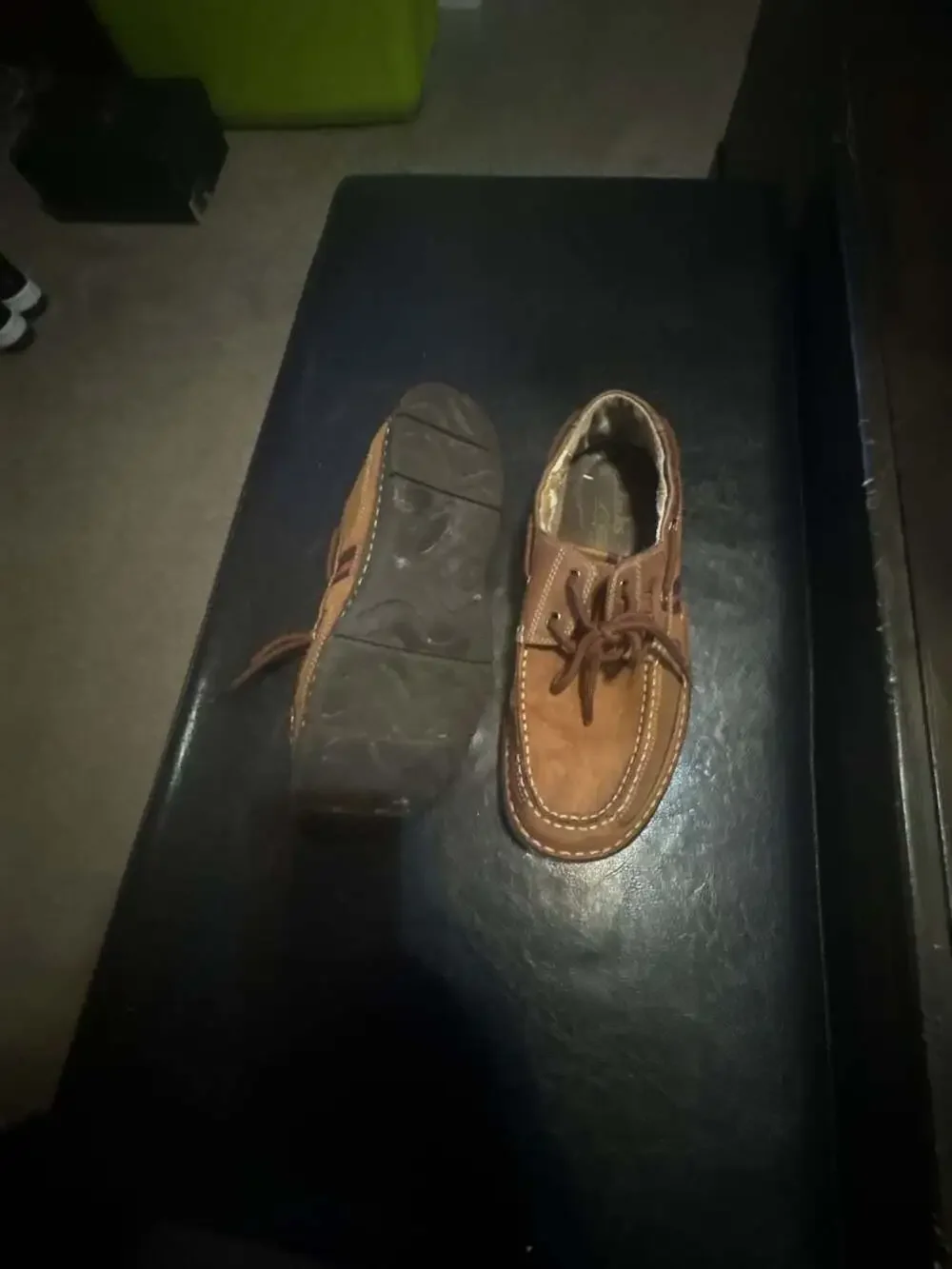Clarks Brown Leather Boat Shoes